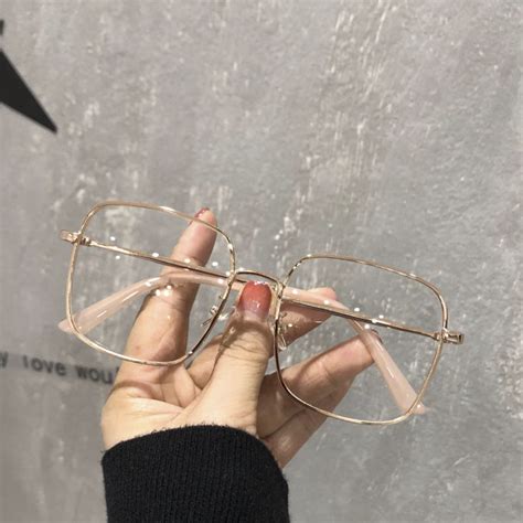 Gafas De Luz Anti Azul De Cara Lisa Para Mujer Lentes Planas Grandes