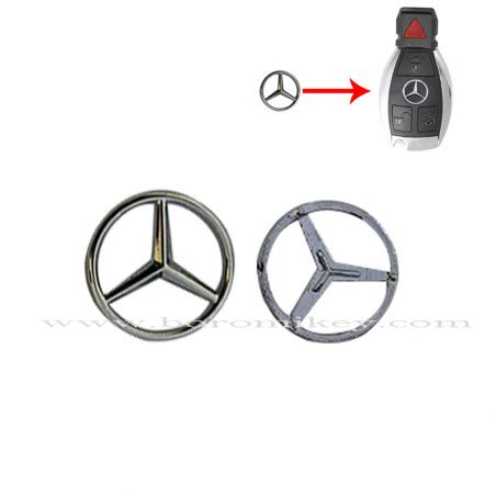 Plastique aluminisé Logo clé Mercedes Benz