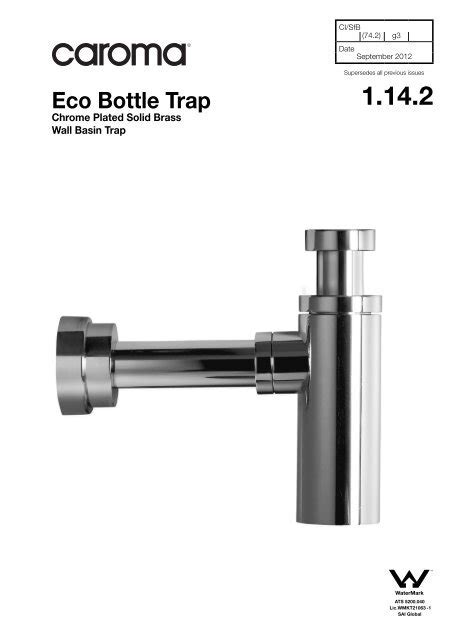 1142 Eco Bottle Trap Caroma