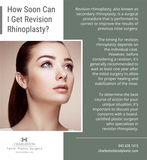 Charleston Infographic How Soon Can I Get Revision Rhinoplasty 1