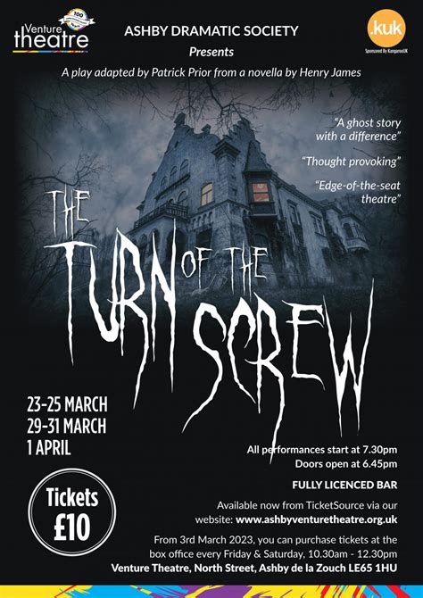 The Turn Of The Screw Theatre News Ashby Nub News By Nicola