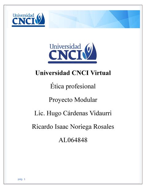 Tica Profesional Proyecto Modular Universidad Cnci Virtual Tica