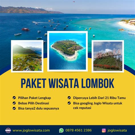 Paket Wisata Ke Lombok Dari Jakarta Surabaya Jogja Semarang Joglo