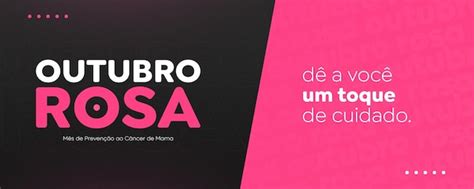 Modelo De Banner De Mídia Social Campanha De Outubro Rosa De