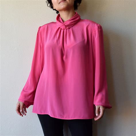 S Hot Pink Blouse Plus Size This Barbiecore Depop