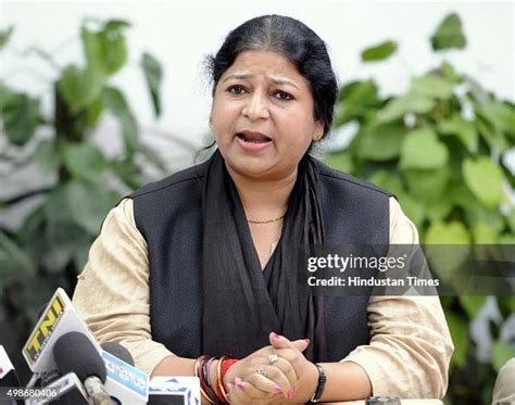 Bhavna Gaur During A Press Conference On The Issue Of Bjp Mla O P