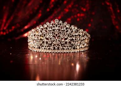 Royal Luxury Diadem Crown On Red Stock Photo 2242381187 | Shutterstock