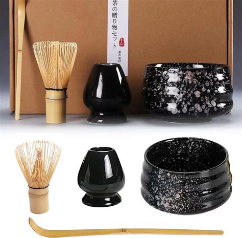 Juego de matcha japonés con batidor y tazón kit de accesorios para