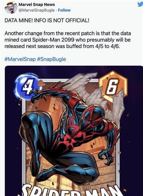 Spider Man 2099 Marvel Snap Cards