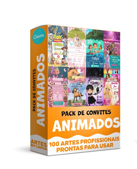 Convites Animados Pack De Convites Digitais Lucrativos