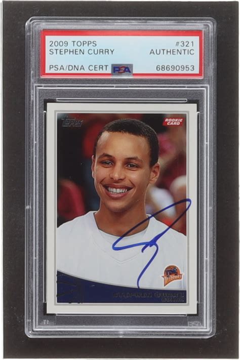 Stephen Curry Signed Topps Rc Psa Pristine Auction