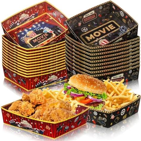 Amazon 72 Pcs Movie Night Party Supplies Snack Trays Boxes With