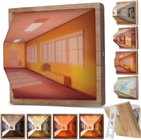 D Naked Eye Visual Night Light D Optical Illusion Wall Art Creative Wall Mounted Decorative