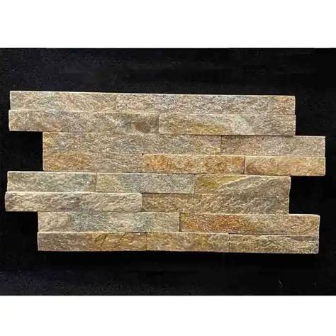 Z Shaped Natural Rustic Quartz Culture Stacked Stone Cladding China