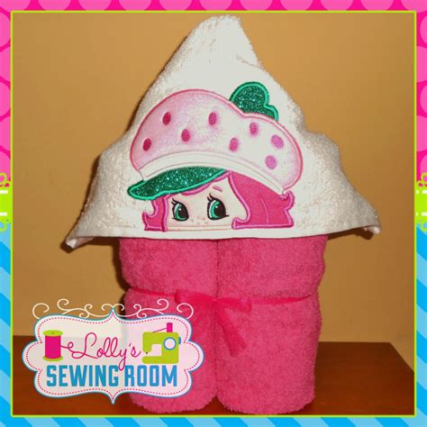 Strawberry Shortcake hooded towel can be by LollysSewingRoom