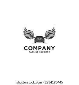 Car Wings Logo Design Car Logo Stock Vector (Royalty Free) 2234195445 ...