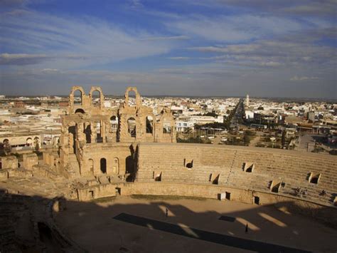 Coliseum Of El Jem Tunisia Ancient Amphitheatre Editorial Photography