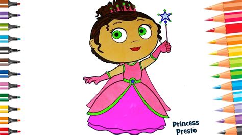 Super Why Coloring Pages Princess Pea