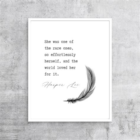 To Kill A Mockingbird Quote Harper Lee Book Lovers Gifts Etsy