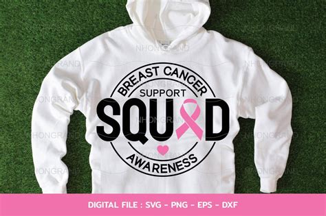 Support Squad Breast Cancer Awareness Svg Pink Ribbon Lover T T