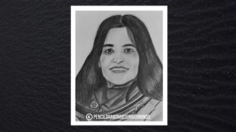 Portrait Drawing Of Kalpana Chawla