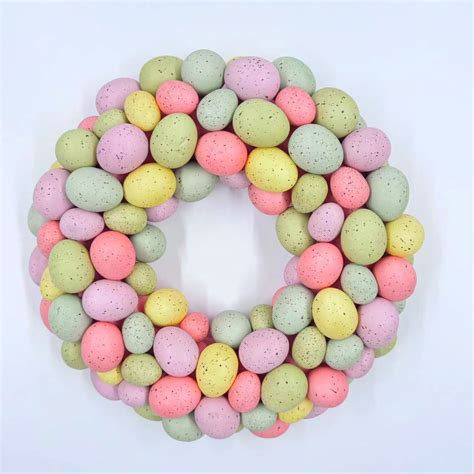 Dopebox Easter Wreaths For Front Door Artificial Easter Colorful Egg