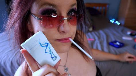 Shades And Two Capri Menthols Up Close Hd Smoking Alhana Clips4sale