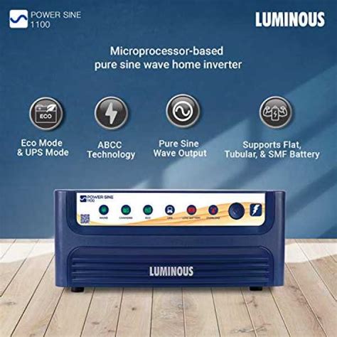 Luminous Power Sine 1100 Pure Sine Wave Inverter For Home Office And