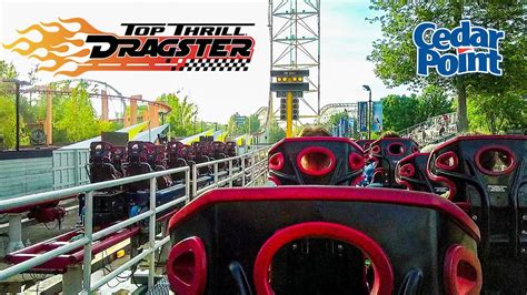 2019 Top Thrill Dragster Roller Coaster Back Seat On Ride Hd Pov Cedar