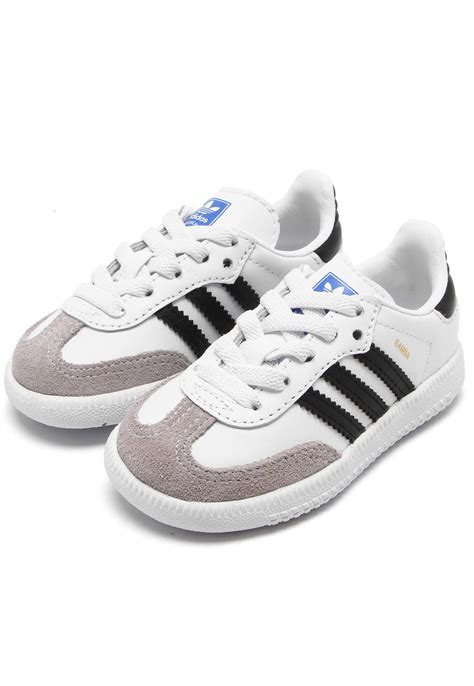 Tênis adidas Samba OG EL I Branco Cinza Compre Agora Dafiti Brasil