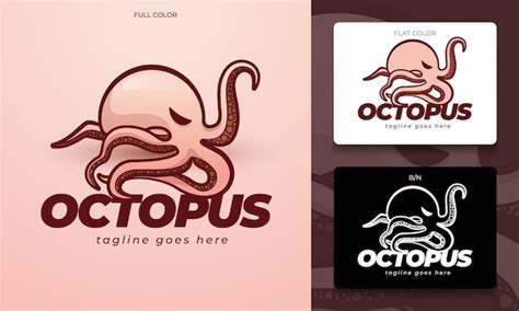 Premium Vector Octopus Logo Concept In Editable Vector