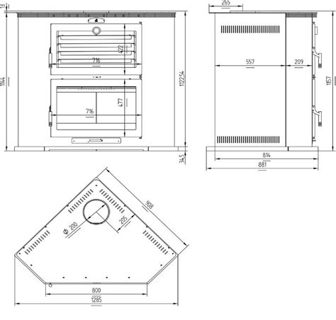 Horno De Le A Rinc N Con Bandeja De Cm Hl R Hl Rf