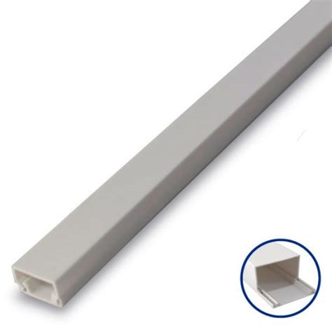 Mini Canaleta Adhesiva Pvc De 2 Metros 10 X 20mm Mayoristas De Material Eléctrico