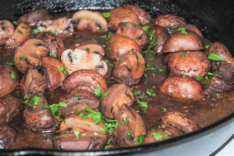 Red Wine And Garlic Mushrooms Crazy Jamie