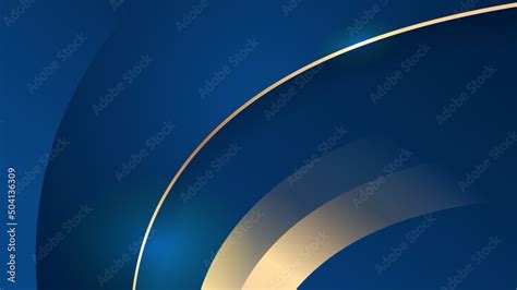 Abstract blue background with gold stripes Stock Vector | Adobe Stock