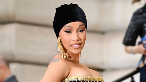 Cardi B Wears Curve Hugging Dress At Schiaparelli Show In Paris Us Weekly