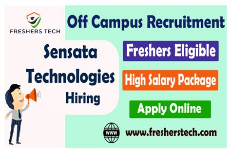 Sensata Technologies Off Campus Drive For Freshers 2023 Hiring Software