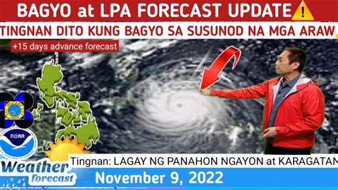 Bagyo At Lpa Forecast Update Tingnan Dito Kung May Bagyo Weather