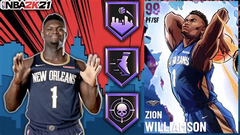 DARK MATTER ZION WILLIAMSON GAMEPLAY THIS CARD HAS 40 HOF BADGES NBA