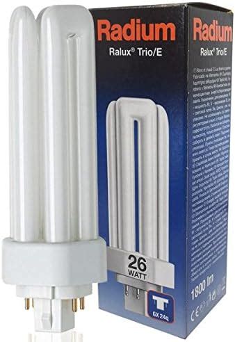 Radium Compact Fluorescent Lamp Ralux Trio E Socket GX24q 830