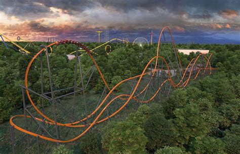 The World S Tallest Longest And Fastest Single Rail Roller Coaster