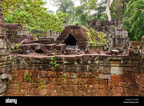 Preah Khanprah Khan Sacred Sword Is A Temple At Angkor Cambodia