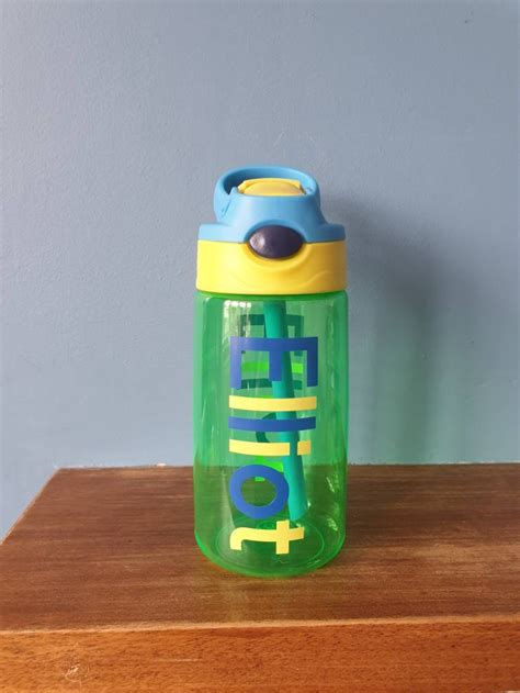 Kids water bottle 480ml pop up spout water bottle with handle | Etsy