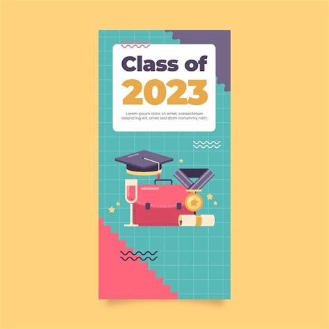 Free Vector | Vertical banner template for graduation celebration