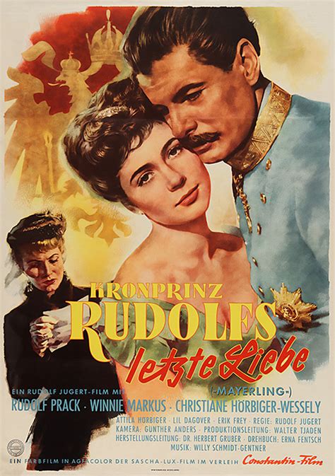 Filmplakat Kronprinz Rudolfs Letzte Liebe 1956 Filmposter Archiv