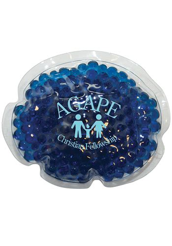 Personalized Small Oval Gel Beads Hot And Cold Pack Al Discountmugs