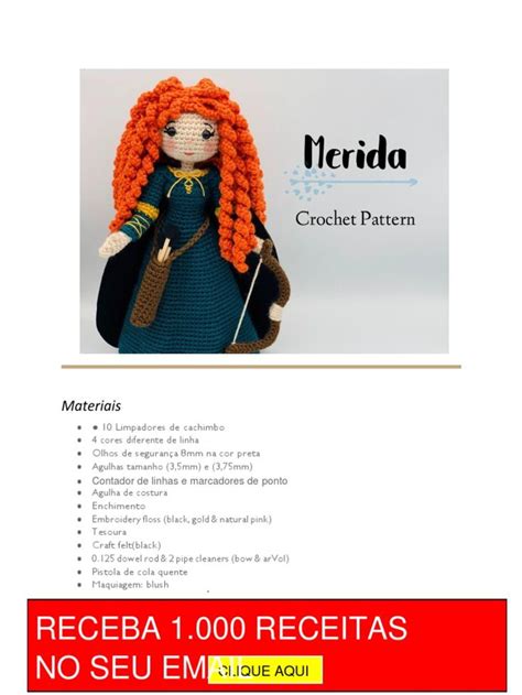 Merida PORT PDF PDF Aparência humana Têxteis Amigurumi patrones