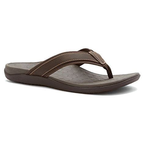 Vionic With Orthaheel Technology Mens Tide Sandal Brown S Dp