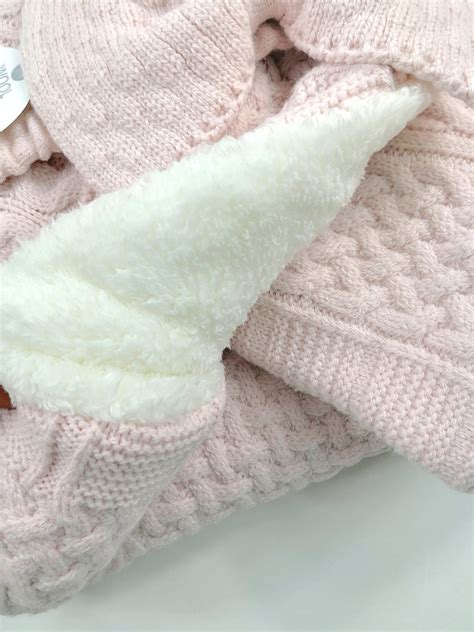 The Soft Lamb Wool Knit Baby Swaddle Blanket - Etsy