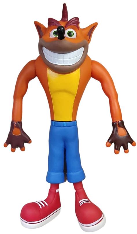 Boneco Action Figure Crash Bandicoot Cm Vinil Articulado Gera O